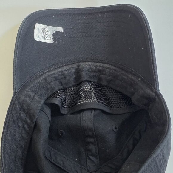 Playboy Lids Black Strapback Hat Cap Cotton Embroidery Metal Bunny Adjustable - Picture 10 of 15